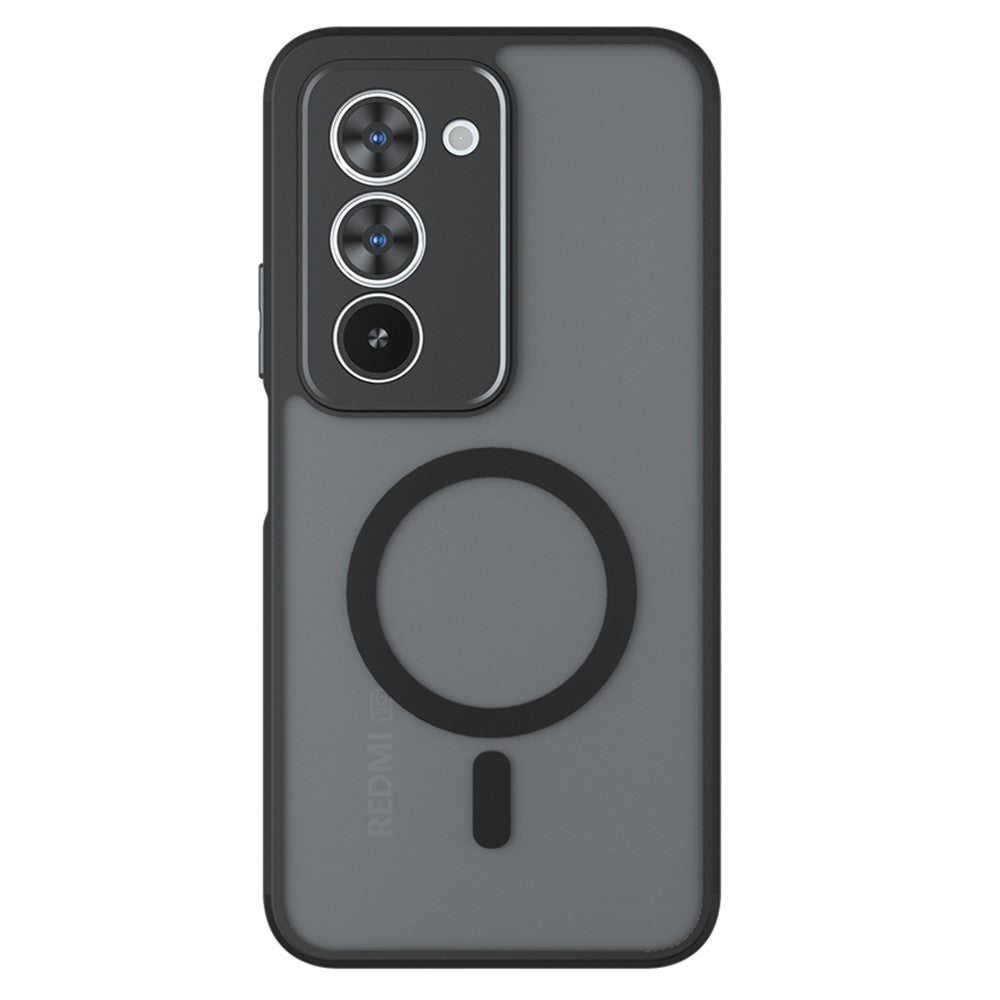Custodia MagSafe per Xiaomi Redmi 15 5G / 15 4G, Techsuit, PureFrost, Nera Satinata