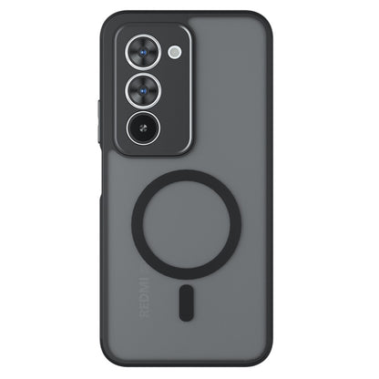 Custodia MagSafe per Xiaomi Redmi 15 5G / 15 4G, Techsuit, PureFrost, Nera Satinata