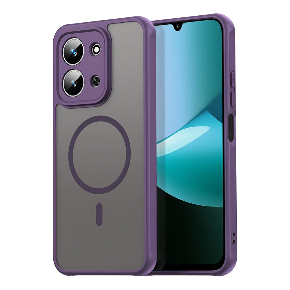 Custodia MagSafe per Xiaomi Redmi 15C 5G / 15C 4G, Techsuit, HaloFrost II, Viola