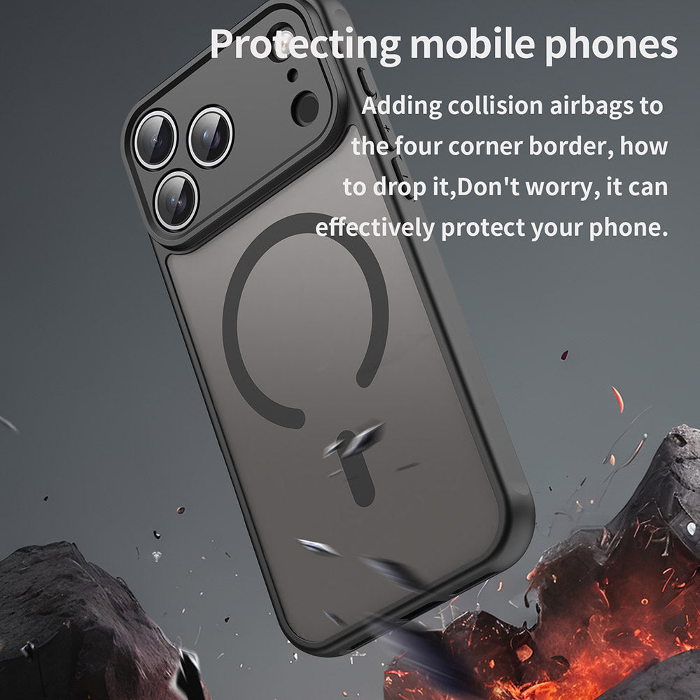 Custodia MagSafe per Xiaomi Redmi 15C 5G / 15C 4G, Techsuit, HaloFrost II, Nera