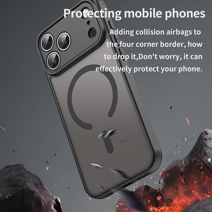 Custodia MagSafe per Xiaomi Redmi 15C 5G / 15C 4G, Techsuit, HaloFrost II, Nera