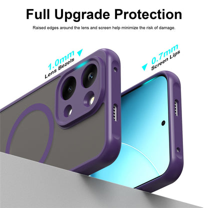 Custodia MagSafe per Xiaomi Redmi 17 5G / 17 4G, Techsuit, HaloFrost II, Viola