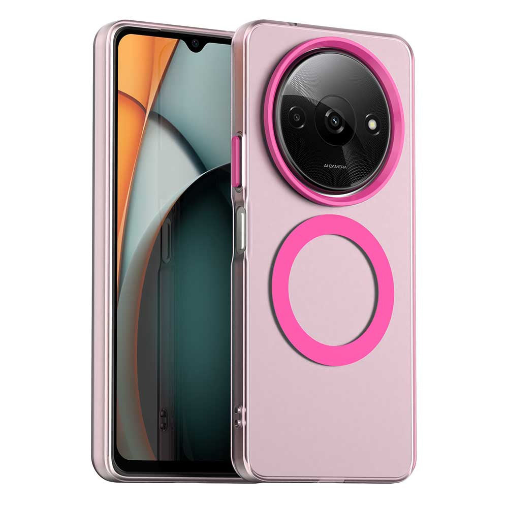 Custodia MagSafe per Xiaomi Redmi A3x / A3, Techsuit, CandyCase, Rosa