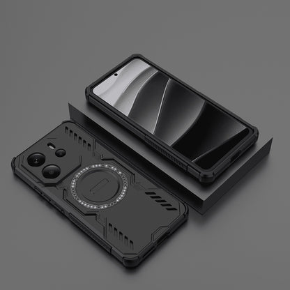 Custodia MagSafe per Xiaomi Redmi Note 14 4G (Regionale), Techsuit, ArmorMag, Nera