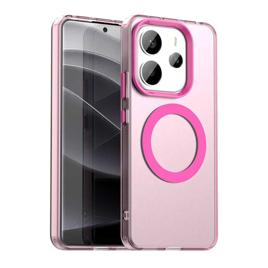 Custodia MagSafe per Xiaomi Redmi Note 14 4G (Regionale), Techsuit, CandyCase, Rosa