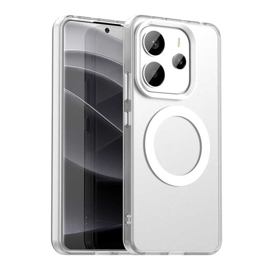 Custodia MagSafe per Xiaomi Redmi Note 14 4G (Standard), Techsuit, CandyCase, Bianca