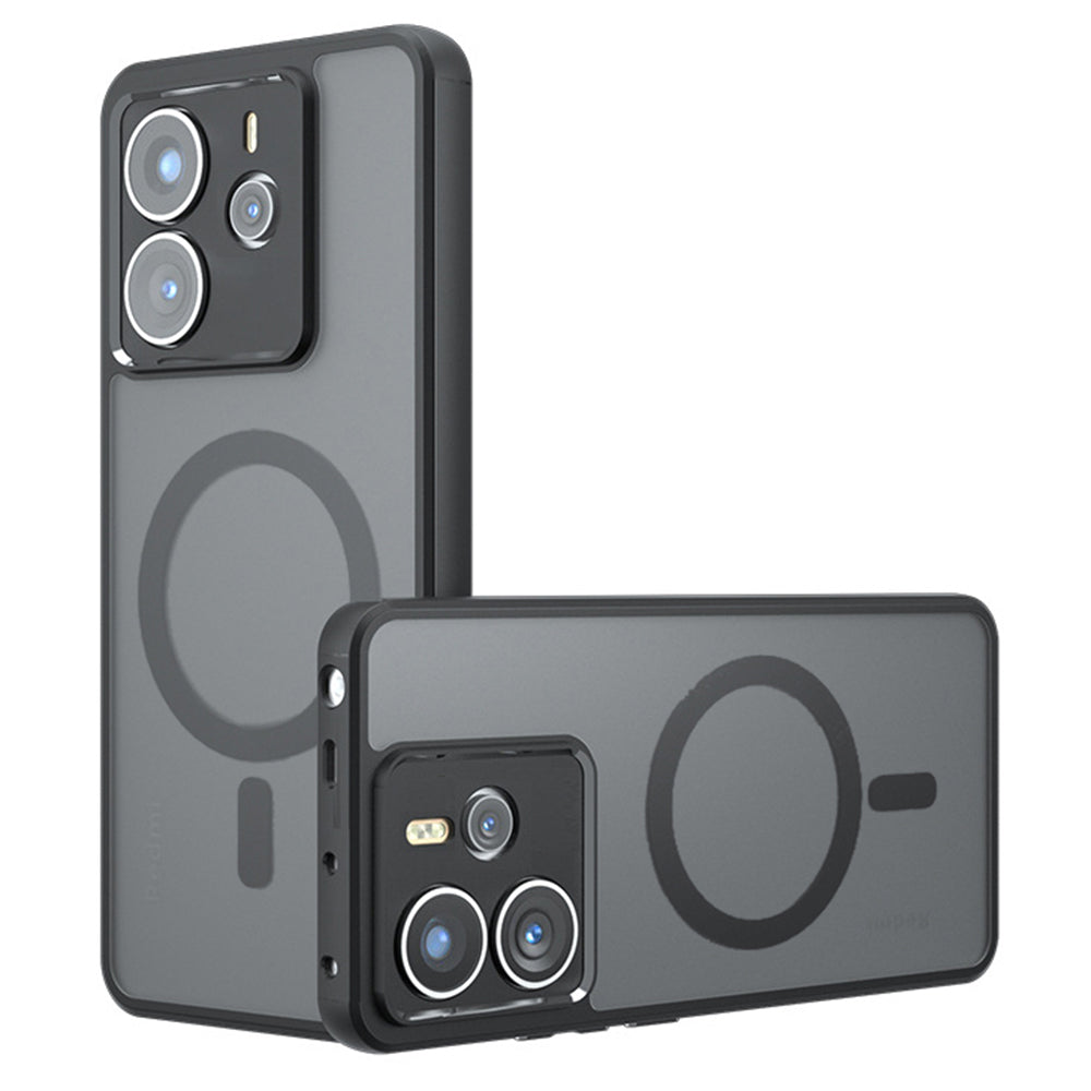 MagSafe Case for Xiaomi Redmi Note 14 4G (Standard), Techsuit, PureFrost, Black