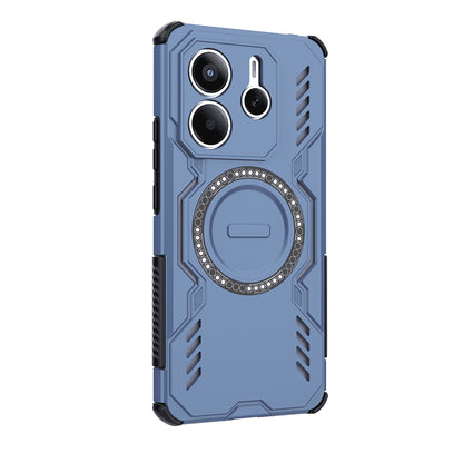 Custodia MagSafe per Xiaomi Redmi Note 14 5G, Techsuit, ArmorMag, Blu