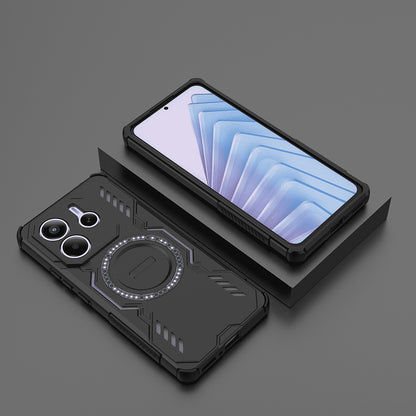 Custodia MagSafe per Xiaomi Redmi Note 14 5G, Techsuit, ArmorMag, Nera