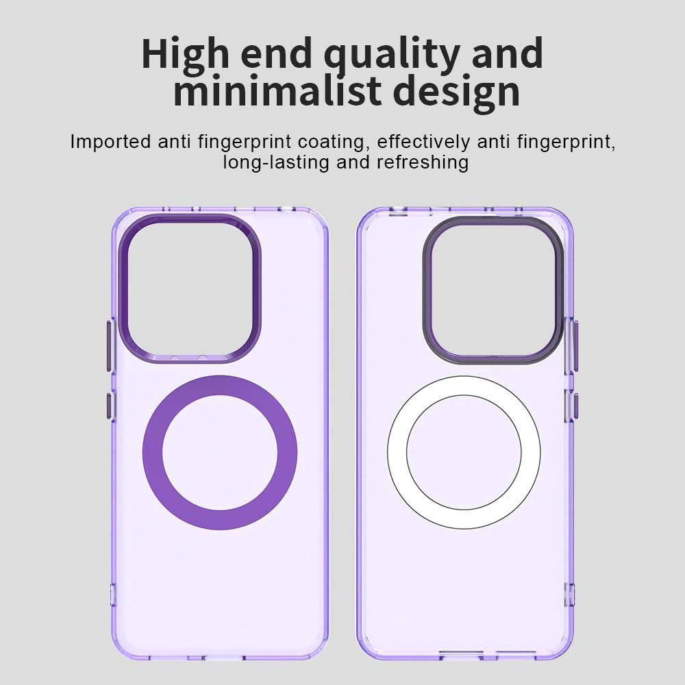 Custodia MagSafe per Xiaomi Redmi Note 14 5G, Techsuit, CandyCase, Viola