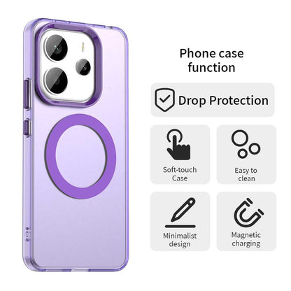 Custodia MagSafe per Xiaomi Redmi Note 14 5G, Techsuit, CandyCase, Viola
