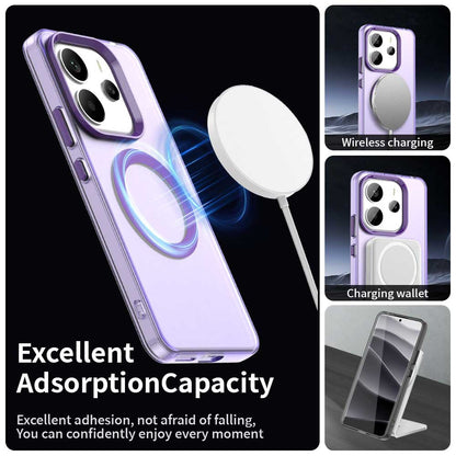 Custodia MagSafe per Xiaomi Redmi Note 14 5G, Techsuit, CandyCase, Viola
