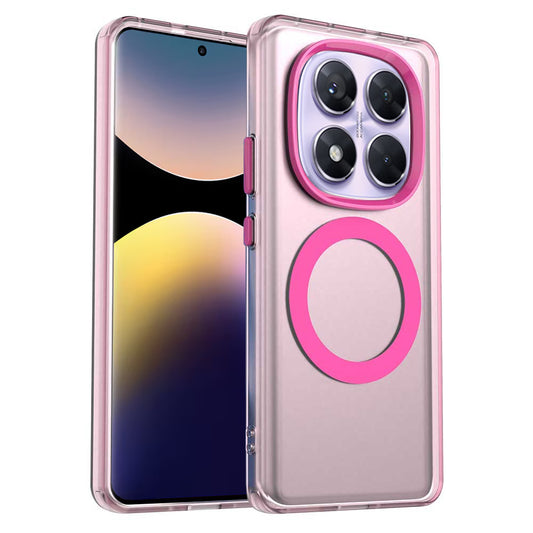 Custodia MagSafe per Xiaomi Redmi Note 14 Pro 4G, Techsuit, CandyCase, Rosa