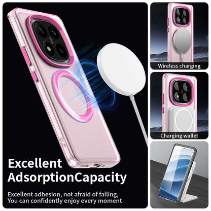 Custodia MagSafe per Xiaomi Redmi Note 14 Pro 4G, Techsuit, CandyCase, Rosa