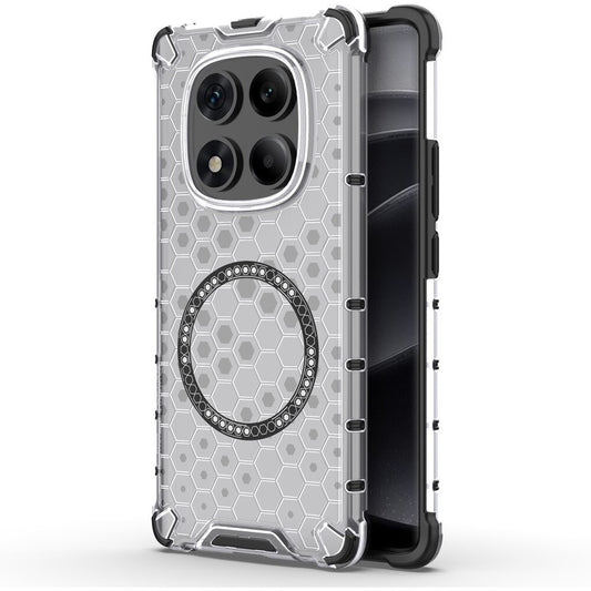 Custodia MagSafe per Xiaomi Redmi Note 14 Pro 4G, Techsuit, HoneyComb Shield, Bianca