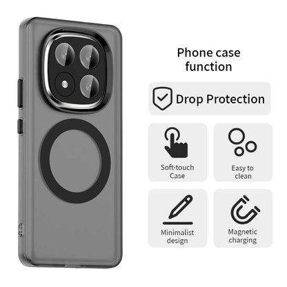 Custodia MagSafe per Xiaomi Redmi Note 14 Pro+ 5G, Techsuit, CandyCase, Nera