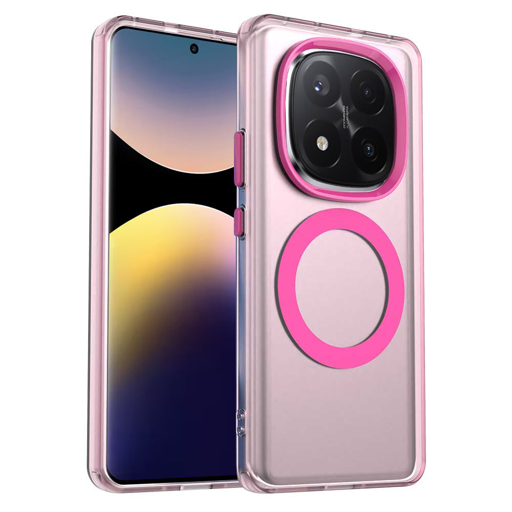 Custodia MagSafe per Xiaomi Redmi Note 14 Pro+ 5G, Techsuit, CandyCase, Rosa