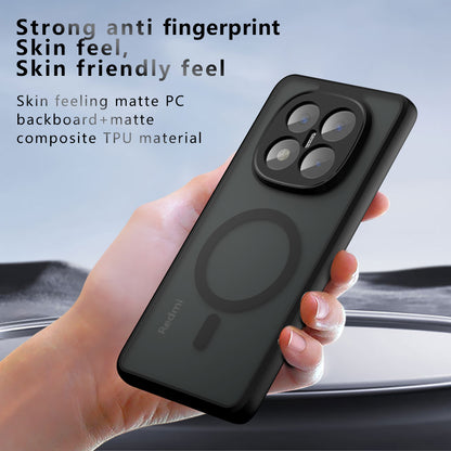 Custodia MagSafe per Xiaomi Redmi Note 14 Pro+ 5G, Techsuit, PureFrost, Nera