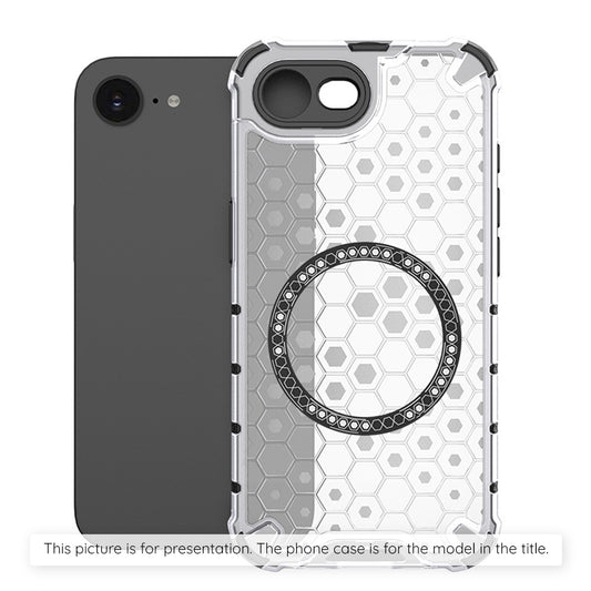 Custodia MagSafe per Xiaomi Redmi Note 14S, Techsuit, HoneyComb Shield, Bianca