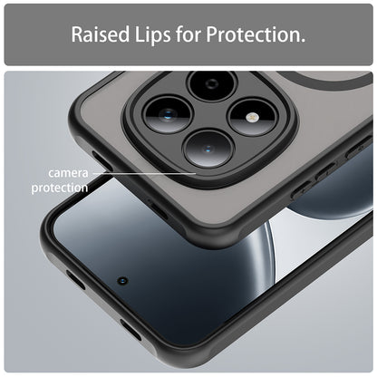Custodia MagSafe per Xiaomi Redmi Note 15 Pro 5G, Techsuit, HaloFrost II, Nera
