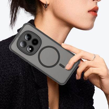 Custodia MagSafe per Xiaomi Redmi Note 15 Pro 5G, Techsuit, HaloFrost II, Nera