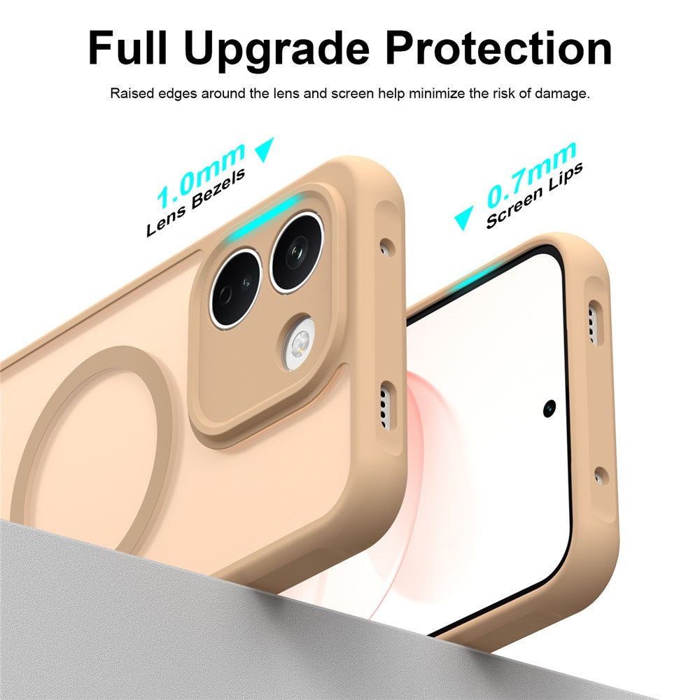 Custodia MagSafe per Xiaomi Redmi Note 17 4G / Note 17 5G, Techsuit, HaloFrost II, dorata