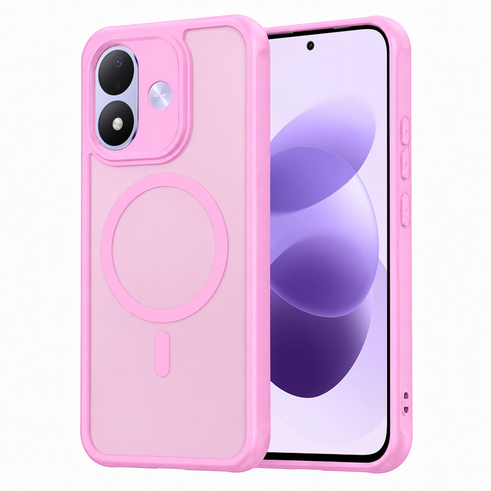MagSafe Case for Xiaomi Redmi Note 17 4G / Note 17 5G, Techsuit, HaloFrost II, Pink