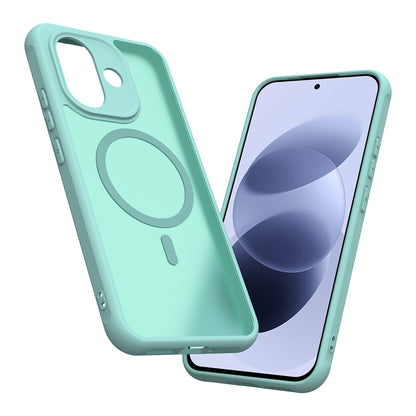 Custodia MagSafe per Xiaomi Redmi Note 17 4G / Note 17 5G, Techsuit, HaloFrost II, Verde Chiaro