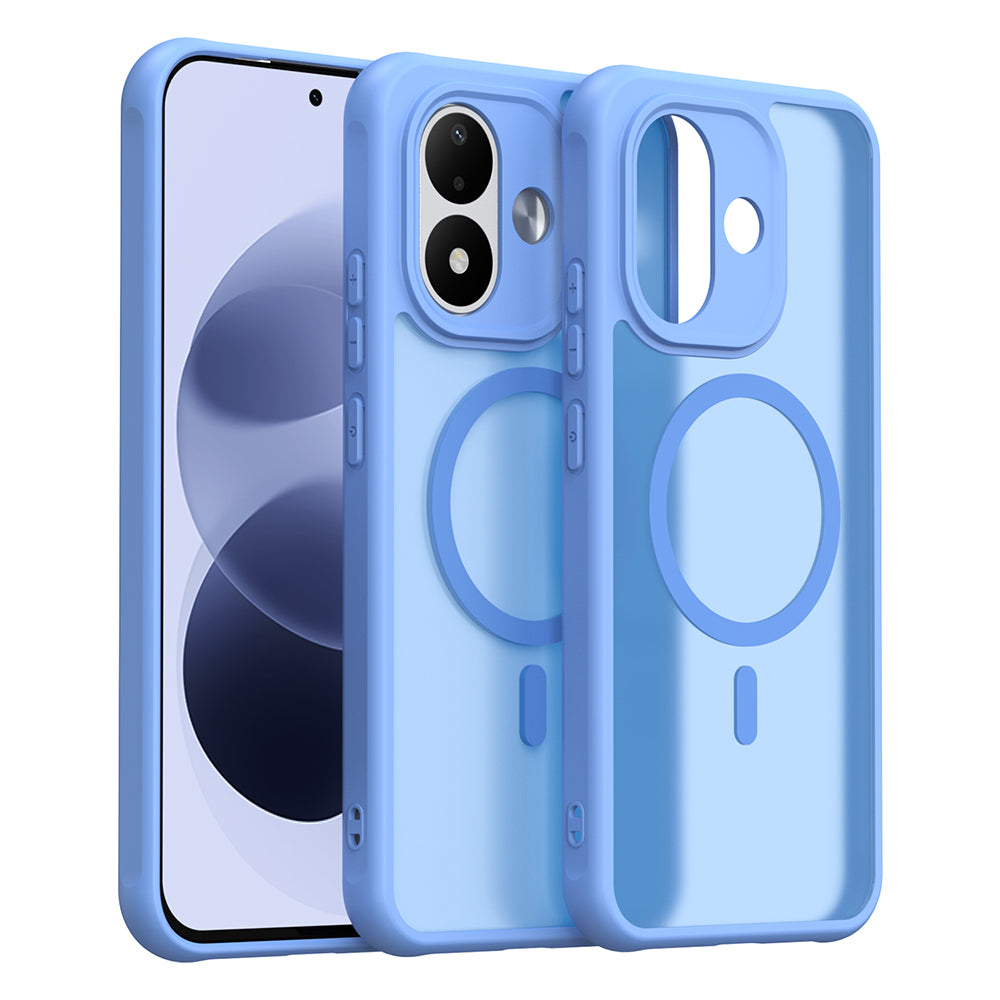 Cover MagSafe per Xiaomi Redmi Note 17 Pro, Techsuit, HaloFrost II, blu