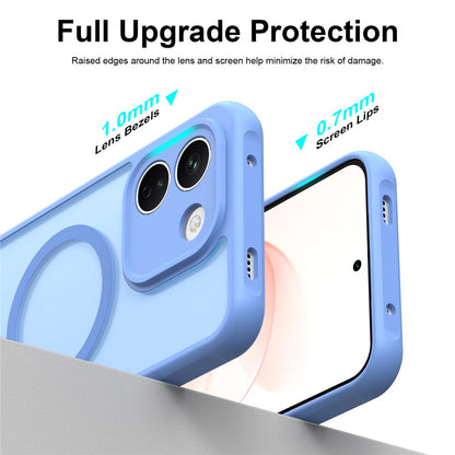 Cover MagSafe per Xiaomi Redmi Note 17 Pro, Techsuit, HaloFrost II, blu