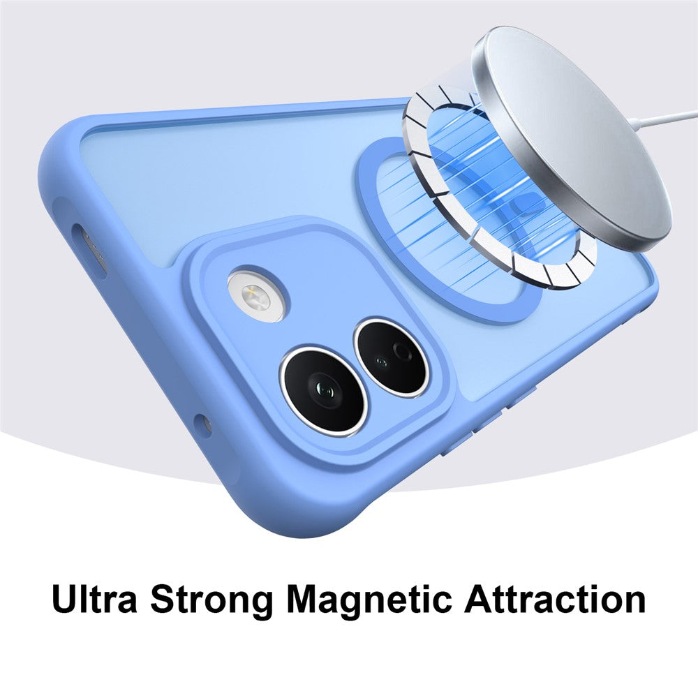 Cover MagSafe per Xiaomi Redmi Note 17 Pro, Techsuit, HaloFrost II, blu