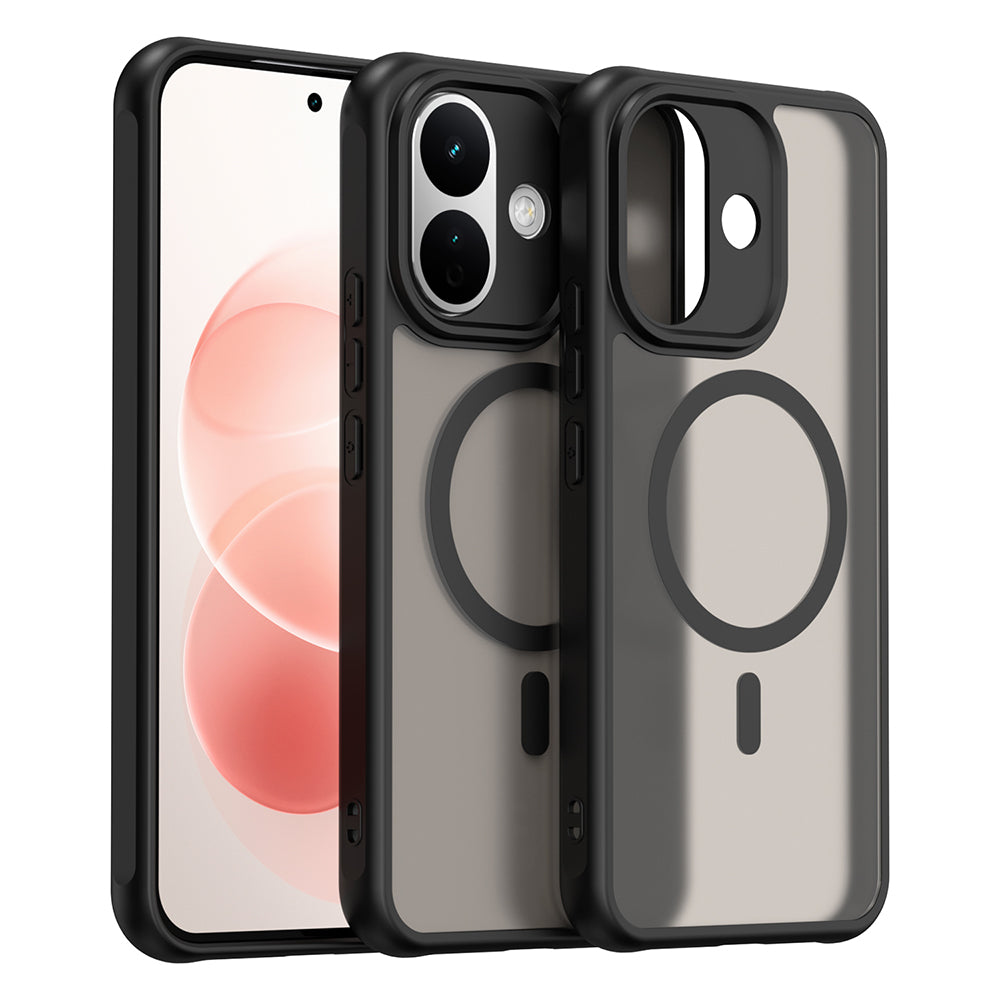 Custodia MagSafe per Xiaomi Redmi Note 17 Pro, Techsuit, HaloFrost II, nera