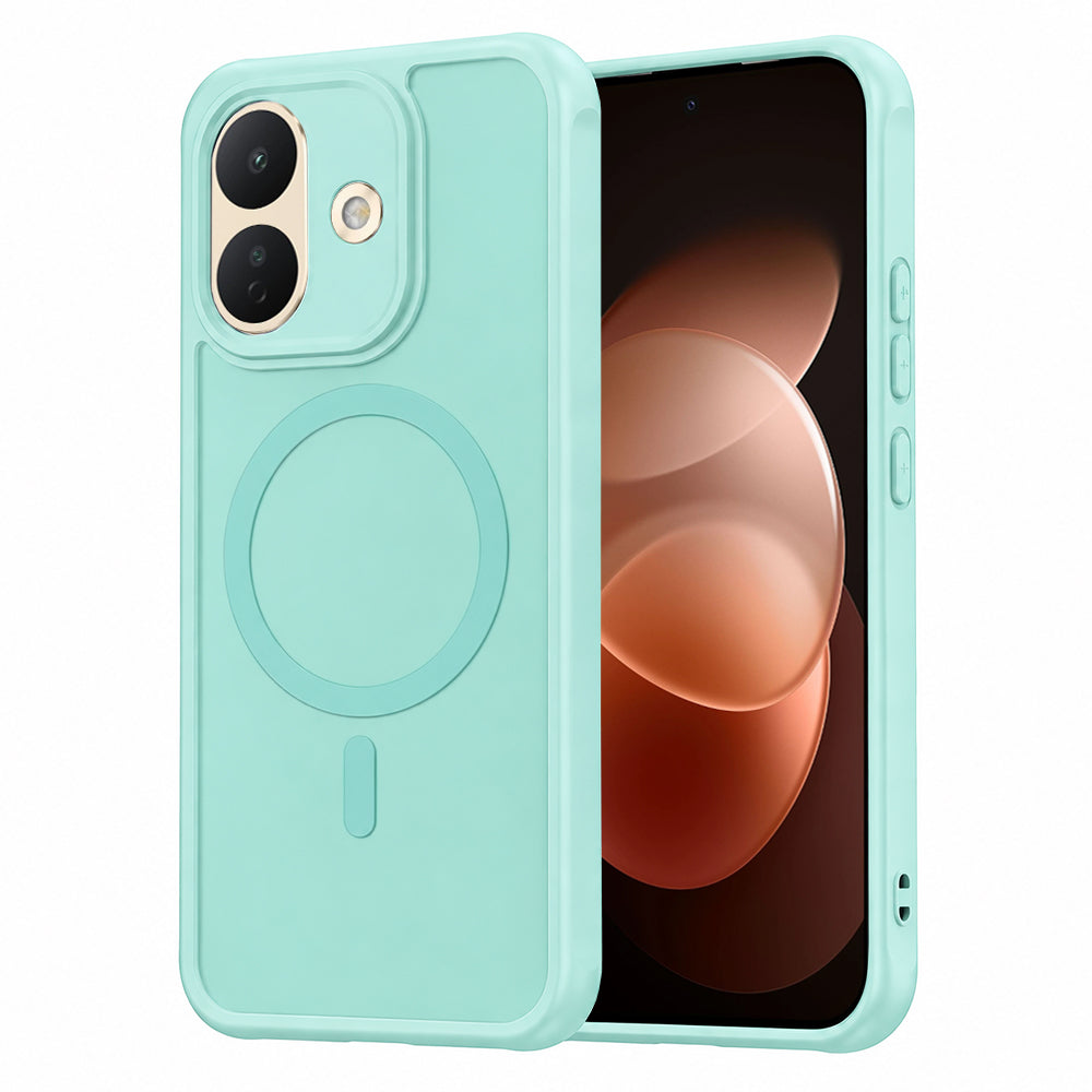 Custodia MagSafe per Xiaomi Redmi Note 17 Pro, Techsuit, HaloFrost II, Verde Chiaro