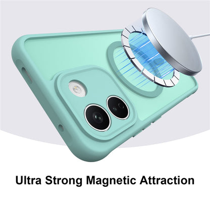 Custodia MagSafe per Xiaomi Redmi Note 17 Pro, Techsuit, HaloFrost II, Verde Chiaro