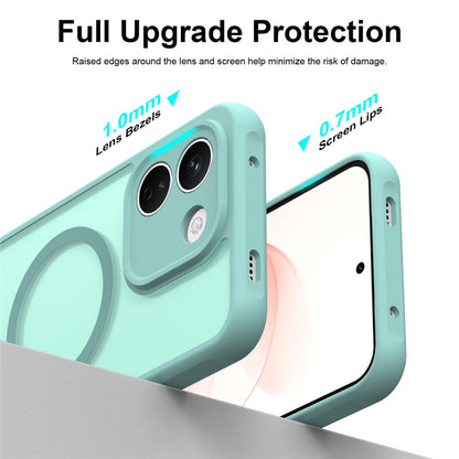 Custodia MagSafe per Xiaomi Redmi Note 17 Pro, Techsuit, HaloFrost II, Verde Chiaro