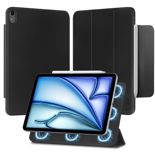 Custodia per Apple iPad Air 11 (2024) / Air (2022) / Air (2020), Tech-Protect, SmartCase, Nero