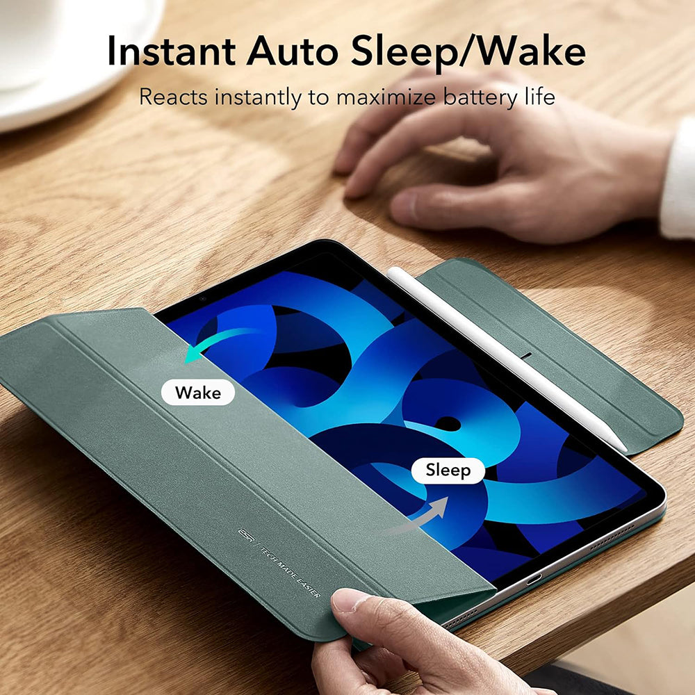 Custodia per Apple iPad Air 11 (2024) / Air (2022) / Air (2020) / Pro 11 (2018), ESR, Rebound, Verde Satinato