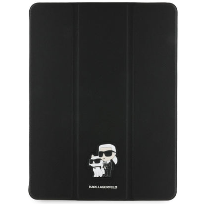 Custodia per Apple iPad Air 13 (2025) / Air 13 (2024), Karl Lagerfeld, Saffiano Karl & Choupette, Nera