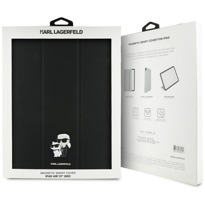 Custodia per Apple iPad Air 13 (2025) / Air 13 (2024), Karl Lagerfeld, Saffiano Karl & Choupette, Nera