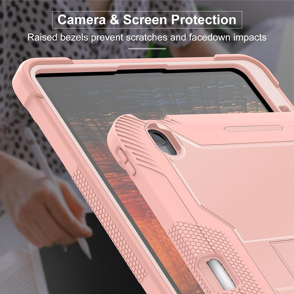 Custodia per Apple iPad Air 13 (2026) / Air 13 (2025) / Air 13 (2024), Techsuit, Rugged TabShell, Rosa