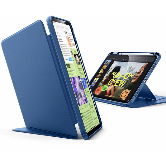 Custodia per Apple iPad Pro 11 (2024), ESR, Flip Hybrid con Porta Matita, Blu