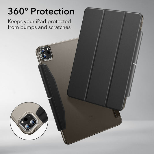 Custodia per Apple iPad Pro 13 (2024), ESR, Ascend Trifold, Nera Satinata