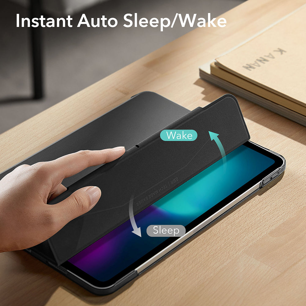 Custodia per Apple iPad Pro 13 (2024), ESR, Ascend Trifold, Nera Satinata