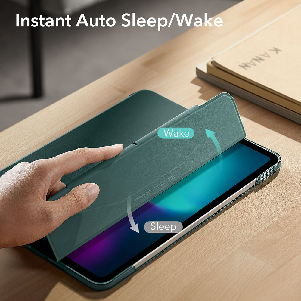 Case for Apple iPad Pro 13 (2024), ESR, Ascend Trifold, Satin Green