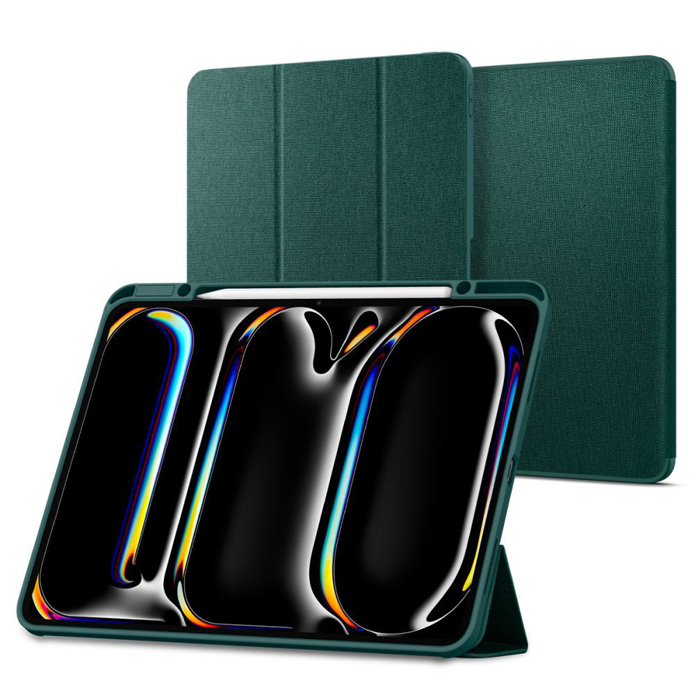 Custodia per Apple iPad Pro 13 (2024), Spigen, Urban Fit, Verde ACS07763