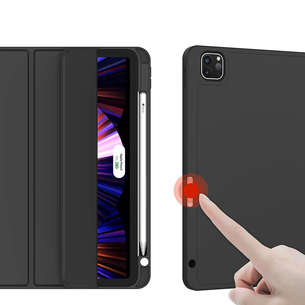 Custodia per Apple iPad Pro 13 (2024), Techsuit, Flex Trifold, Nera