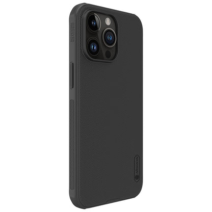 Custodia per Apple iPhone 15 Pro, Nillkin, Super Frosted Shield Pro, nero