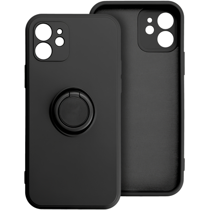 Custodia per Apple iPhone 16 Pro, OEM, Silicone Ring, Nera