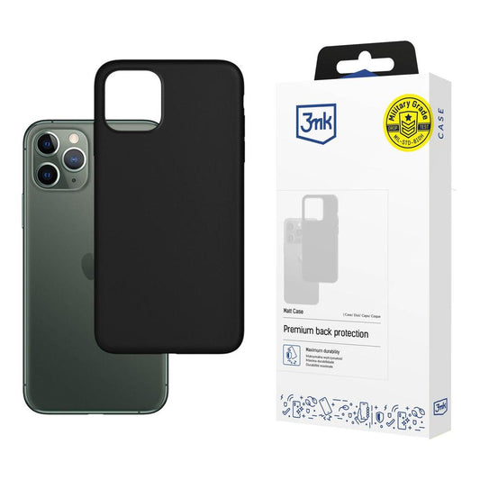 Custodia per Apple iPhone 12 / 12 Pro, 3MK, opaca, nera