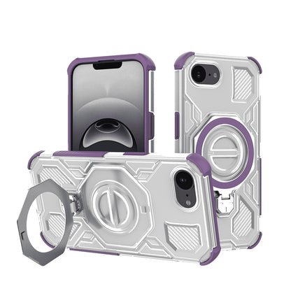 Custodia per Apple iPhone 17e / 16e, Techsuit, Carbon Shield Pro, Viola